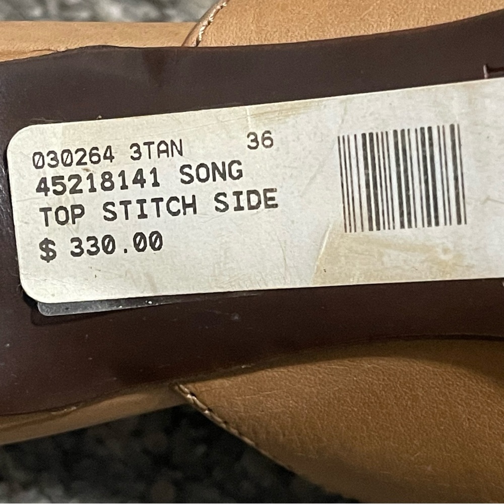 MaxMara Song Top Stitch Slide Heels Size 6 - Picture 13 of 14